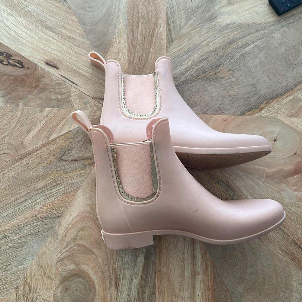 Jack Rogers Pink Rubber Boots 7